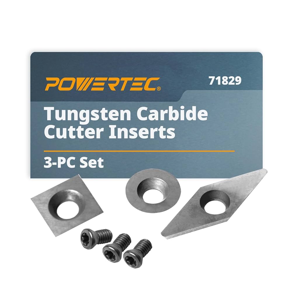 Amazon | POWERTEC 71829 3ピース 炭化タングステンカッター